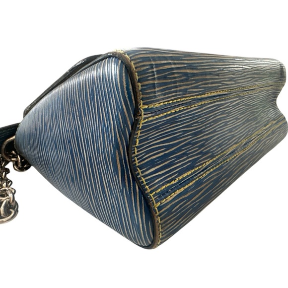 Louis Vuitton Denim Light Epi Leather Twist Shoulder Bag MM - Picture 6 of 16
